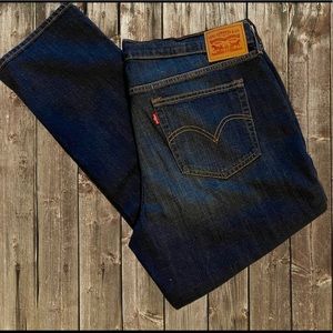 Levi’s Stretch Denim Dark Wash Boyfriend Jean